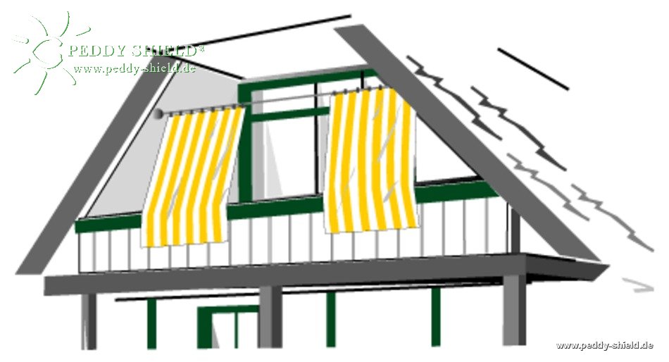 Toldo de sol vertical 230x140 cm, unicolor marfin claro